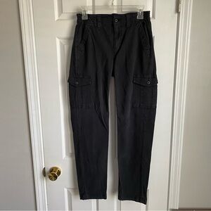 American Eagle Black Cargo Pants 00 Regular